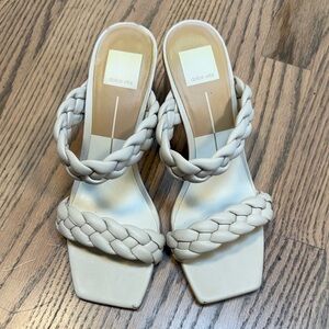 Dolce Vita Women's Cream Braided Heels